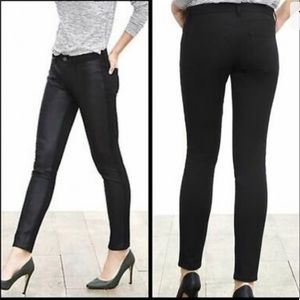 Banana republic Sloan fit leather front pants - size 6